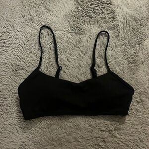 NWOT Black ripped bikini top